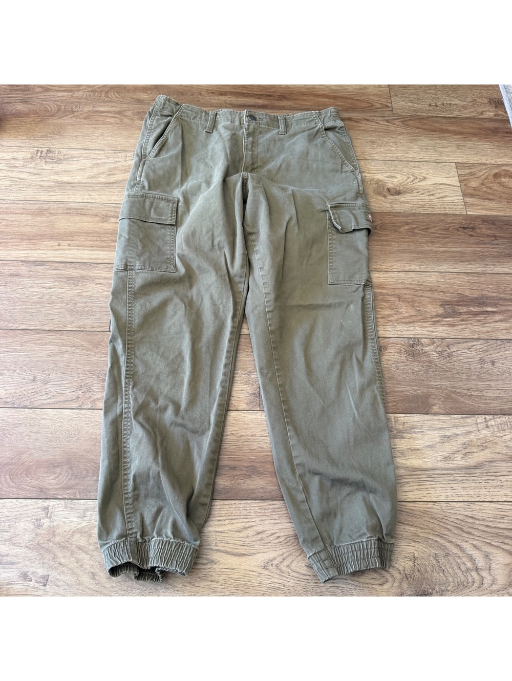 Dickies High Rise Cargo Jogger Green Pants Women 32R FPR54ML